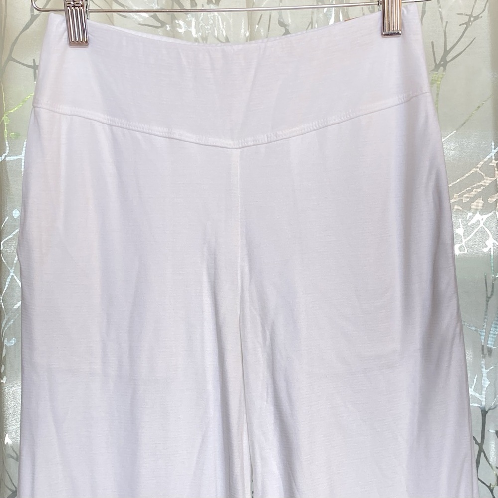 LUNYA WHITE COOL HIGH RISE PANTS - Picture 5 of 13